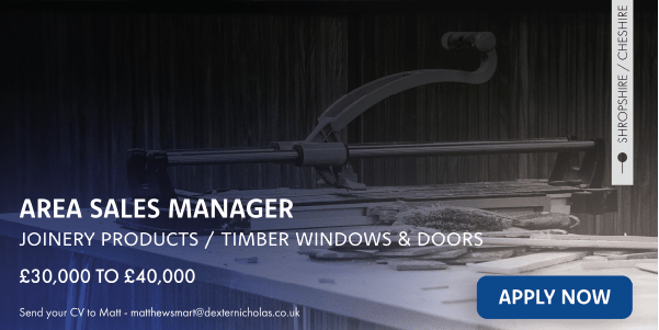 AREA SALES MANAGER - Joinery Products - Shropshire